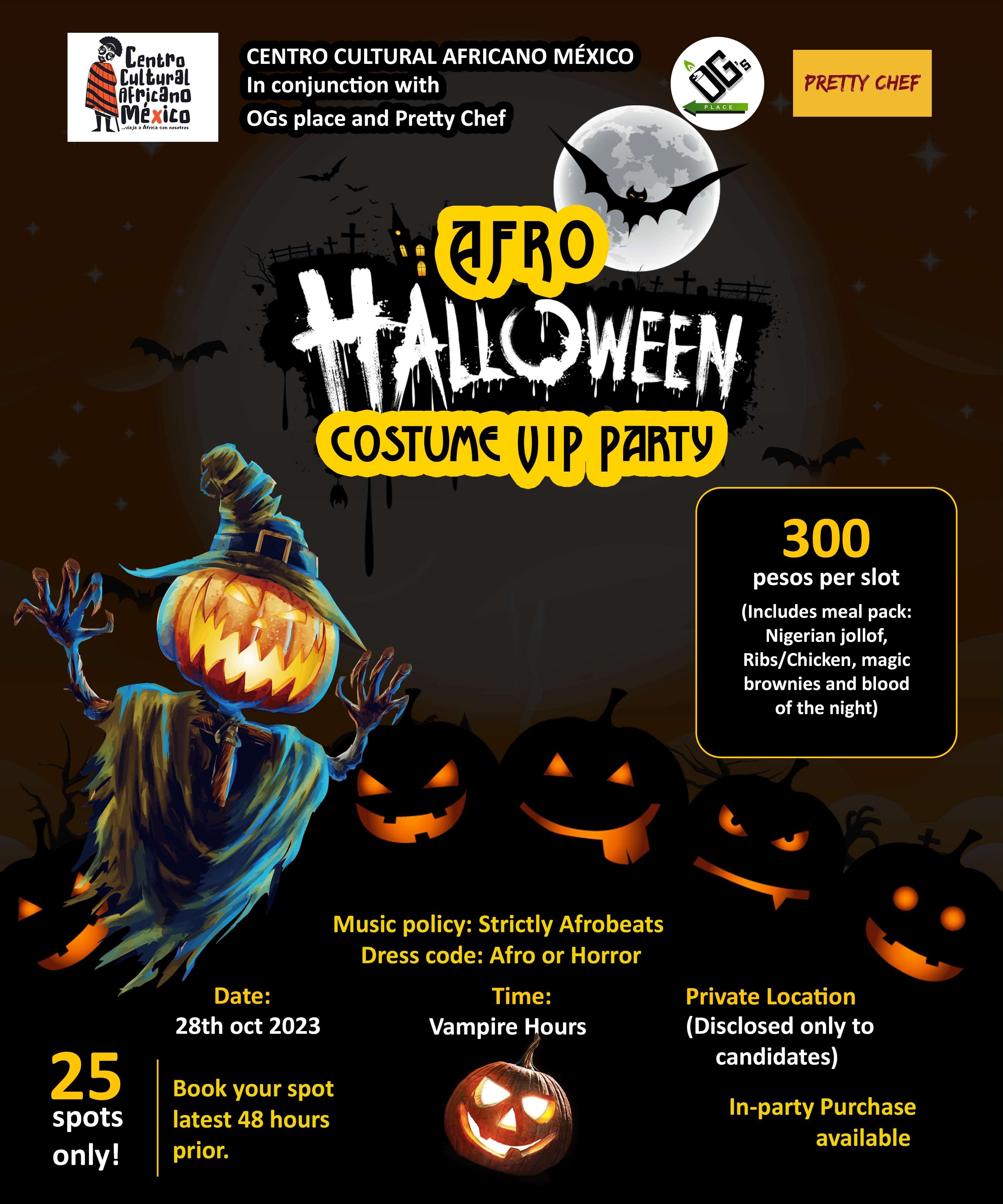 Read more about the article Afro Halloween costume VIP Party